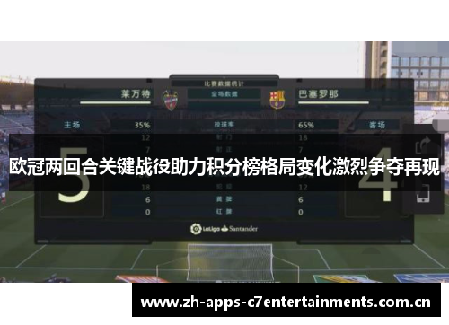欧冠两回合关键战役助力积分榜格局变化激烈争夺再现